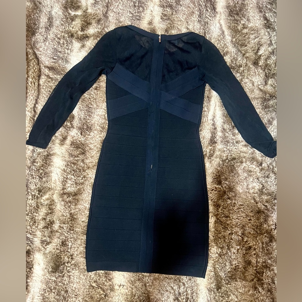 bebe Black Long Sleeve Dress - Picture 2 of 4